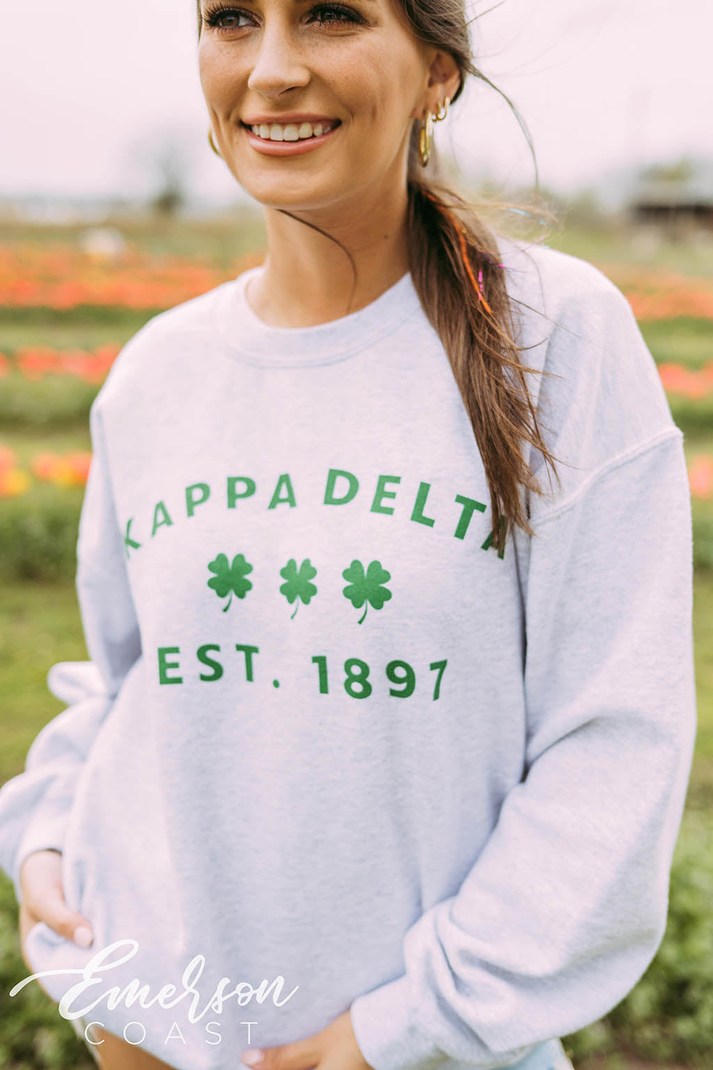 Kappa Delta Shamrocks Crewneck