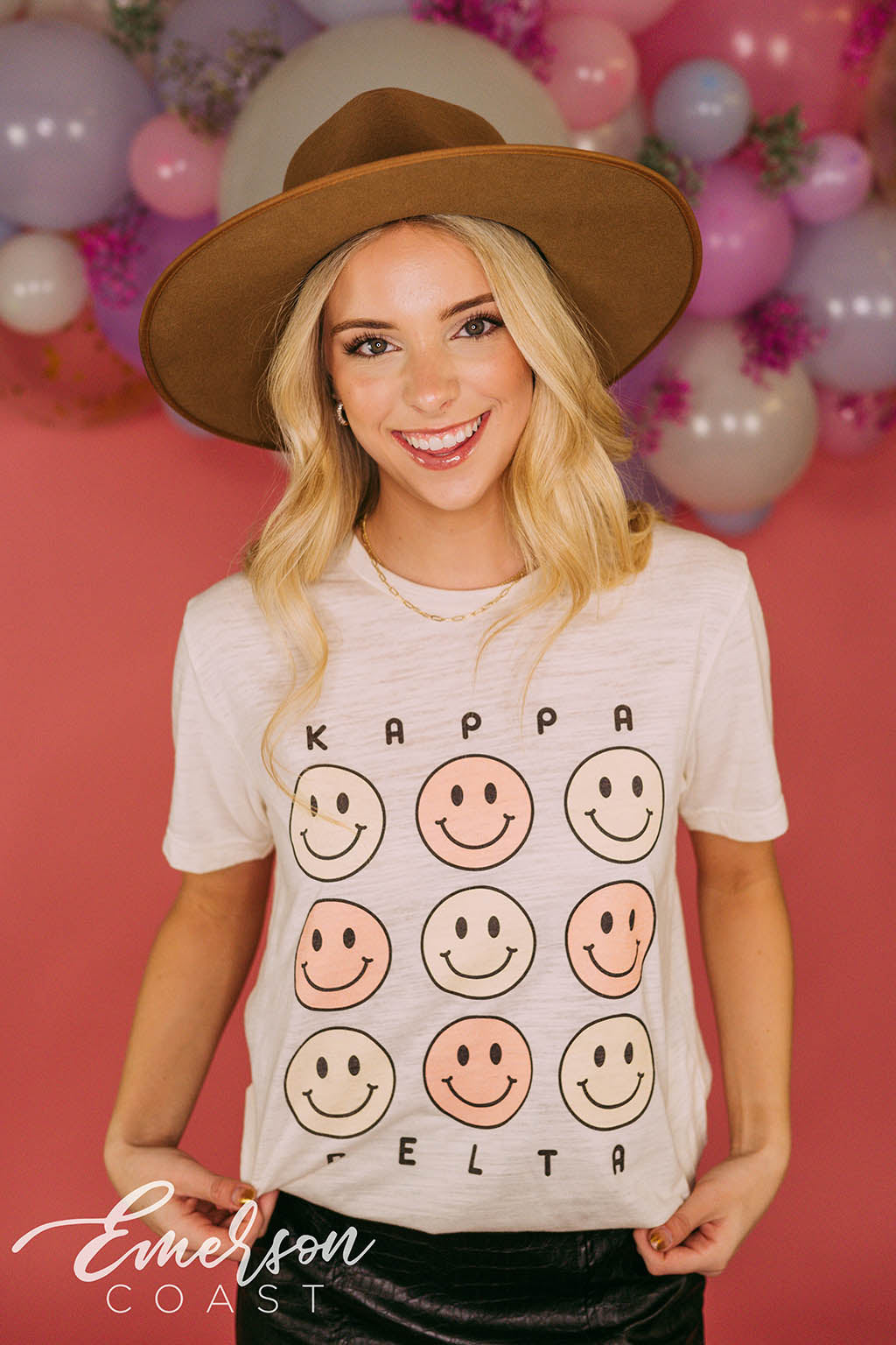 Kappa Delta Smiley Face PR Tee