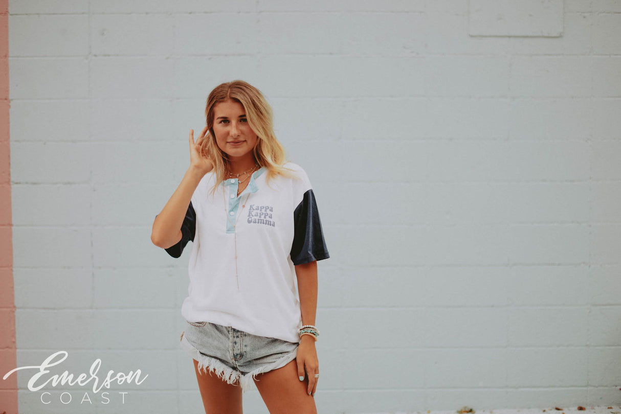 KKG Colorblock Henley Tee