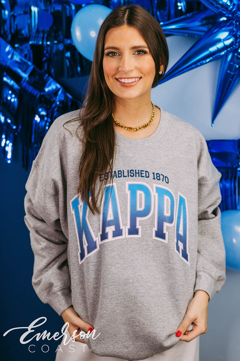 Kappa Kappa Gamma PR Simple Ombre Crewneck