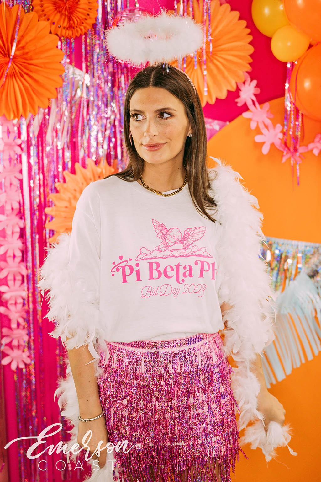 Pi Beta Phi Bid Day Match Made In Heaven Angels Tee