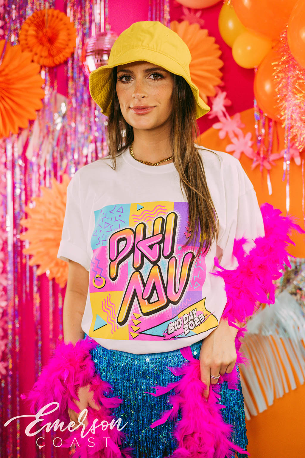 Phi Mu Bid Day Retro Throwback Tee