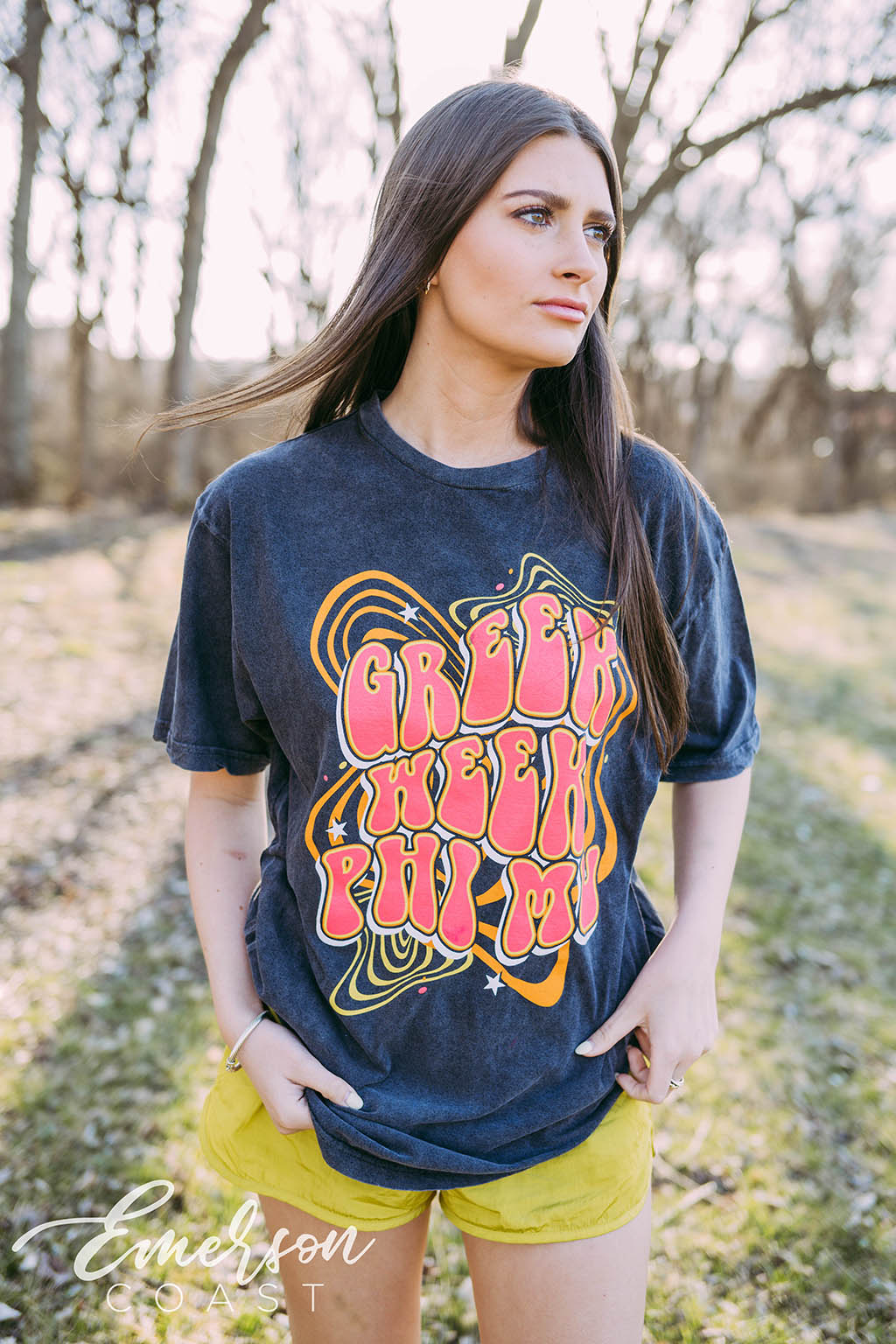 Phi Mu Greek Week Mineral Wash Tee
