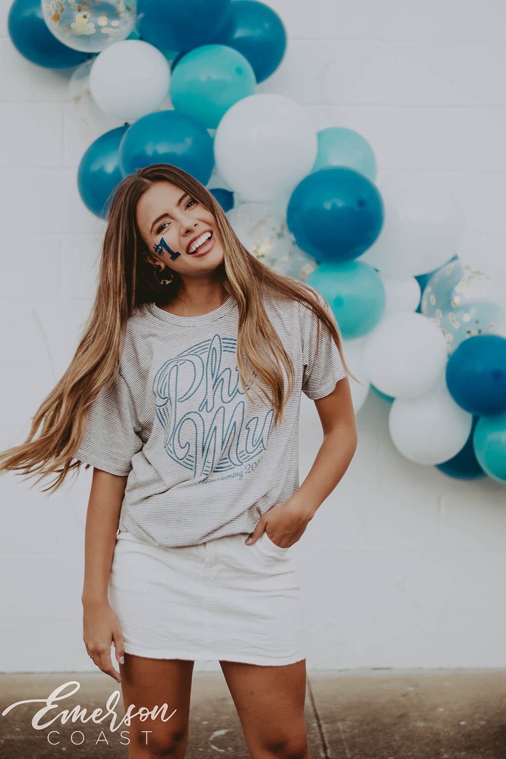 Phi Mu Homecoming Stripe Tshirt