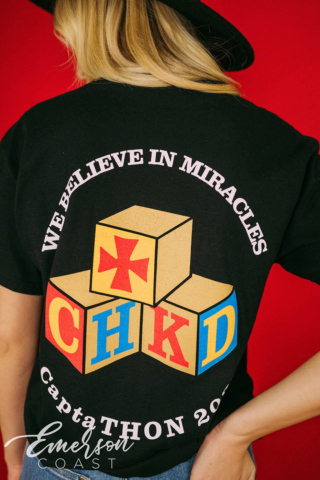 Phi Mu We Believe In Miracles CaptaTHON Tee