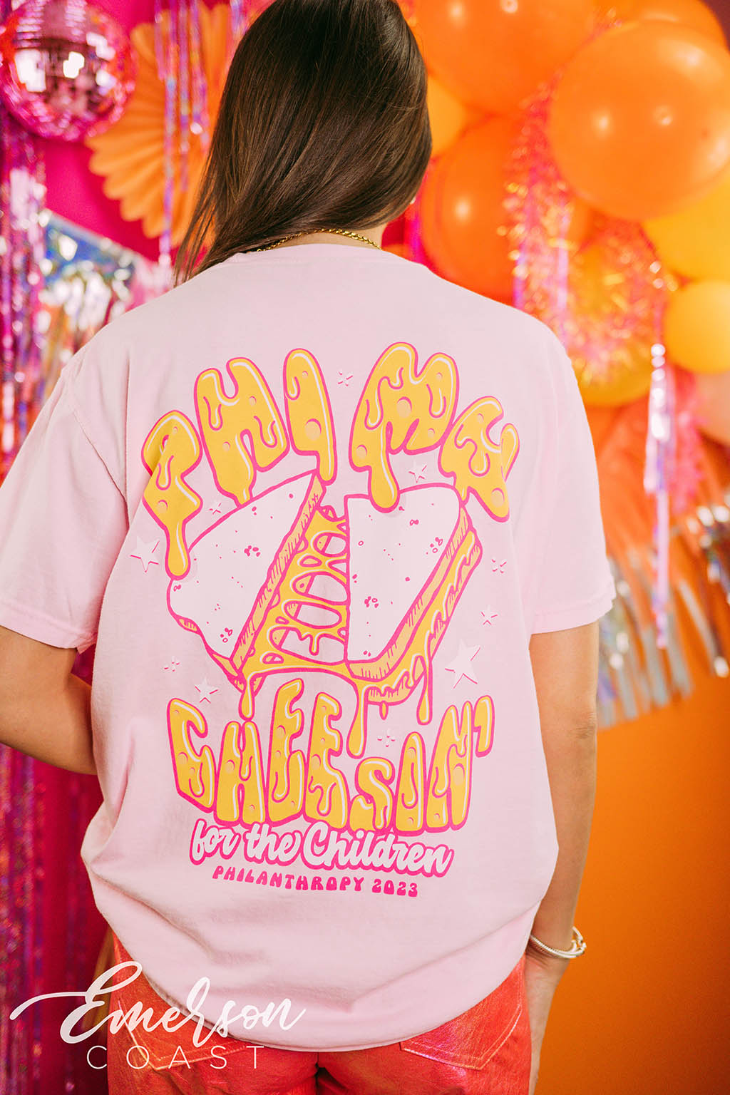 Phi Mu Philanthropy Cheesin for the Children Tee