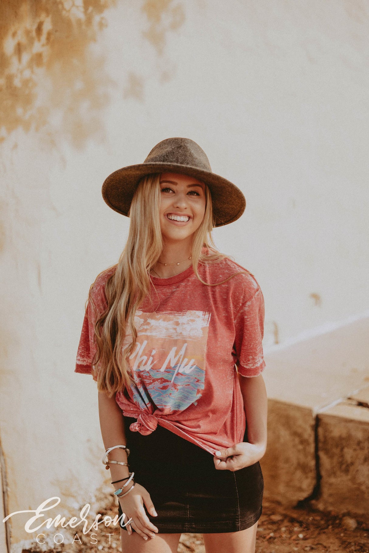 Phi Mu Acid Wash PR Tee