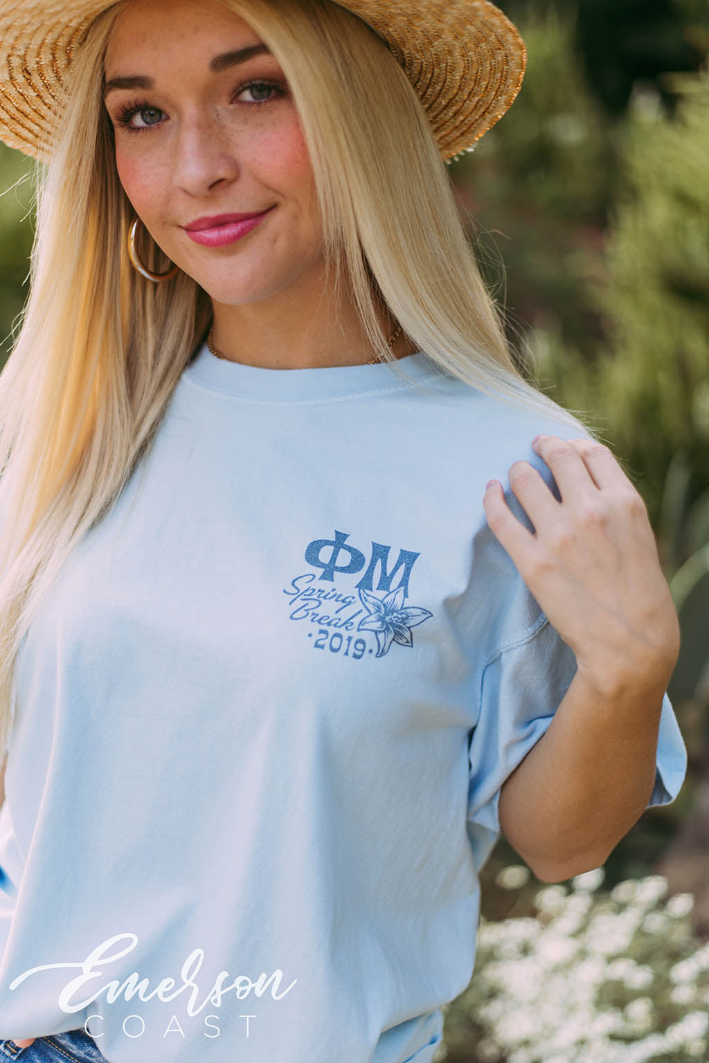 Phi Mu Floral Spring Break Tee