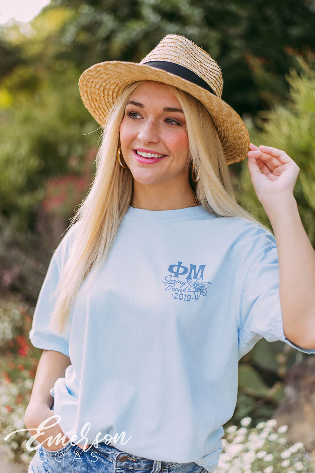 Phi Mu Floral Spring Break Tee