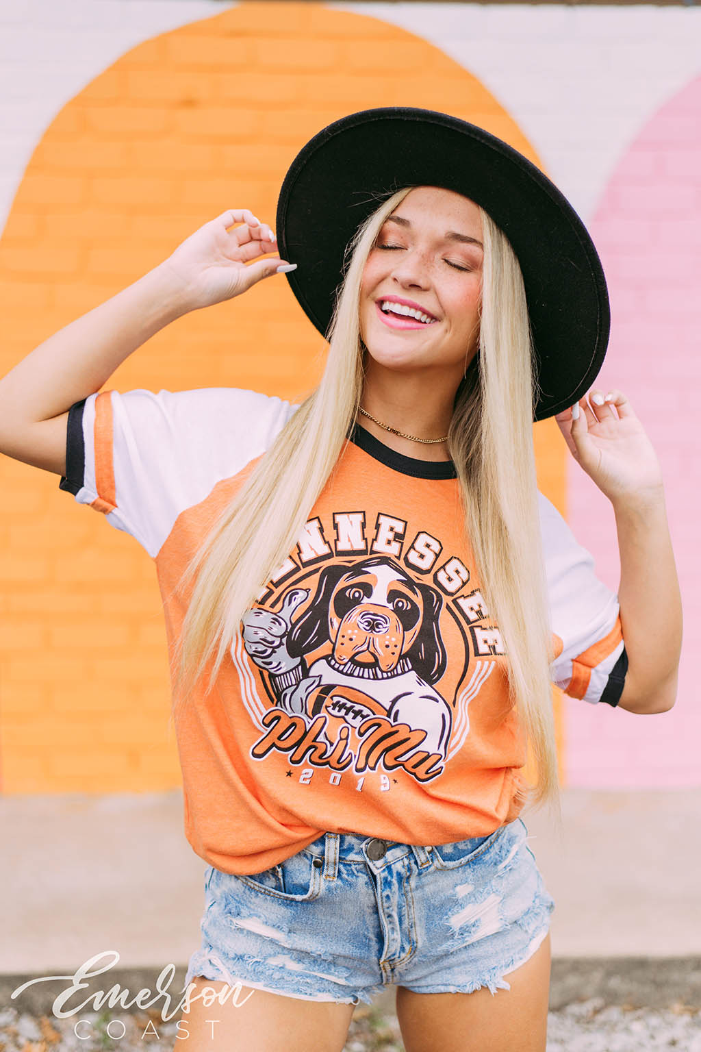 Phi Mu Tennessee Ringer Tee