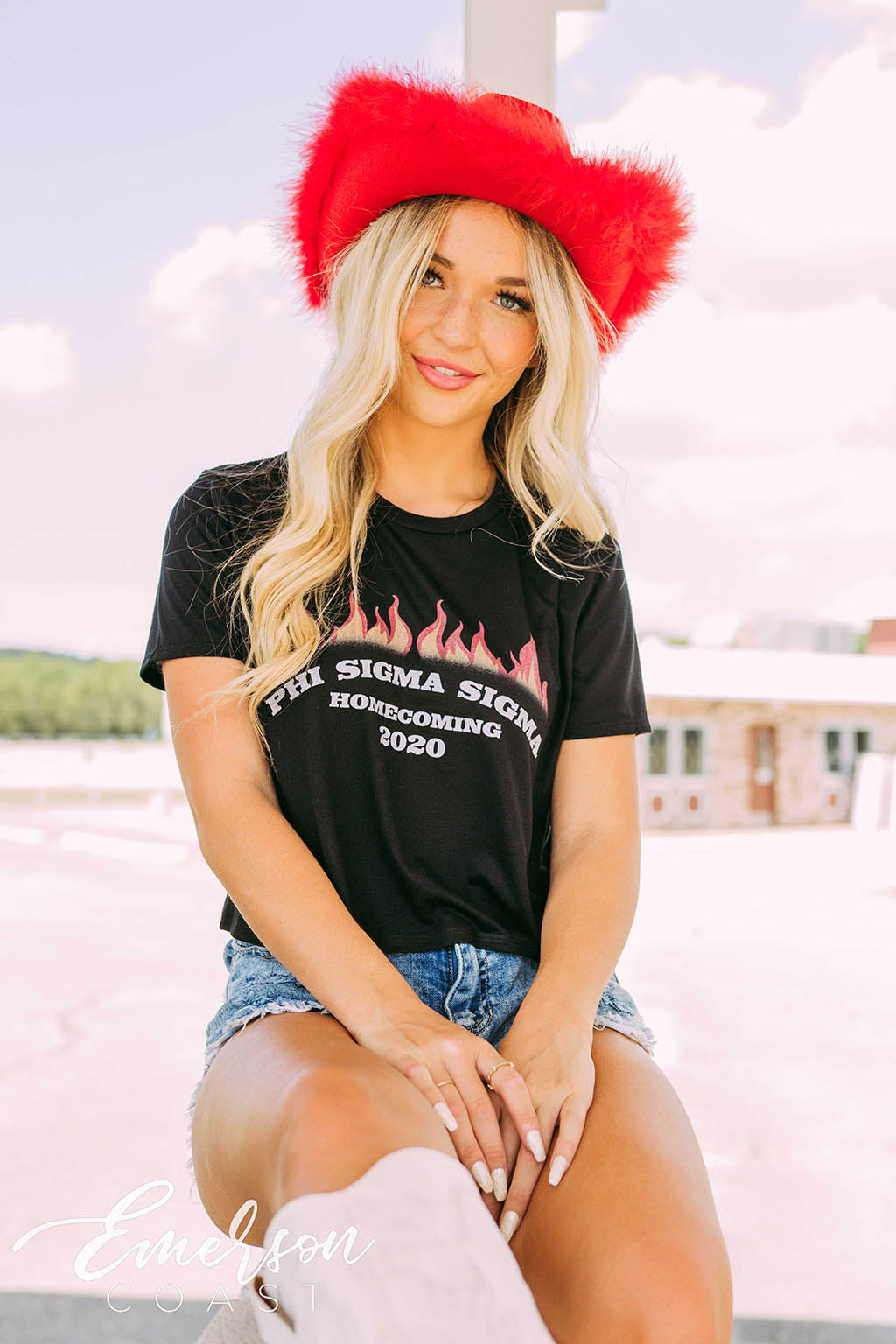 Phi Sigma Sigma Homecoming Flames Tee