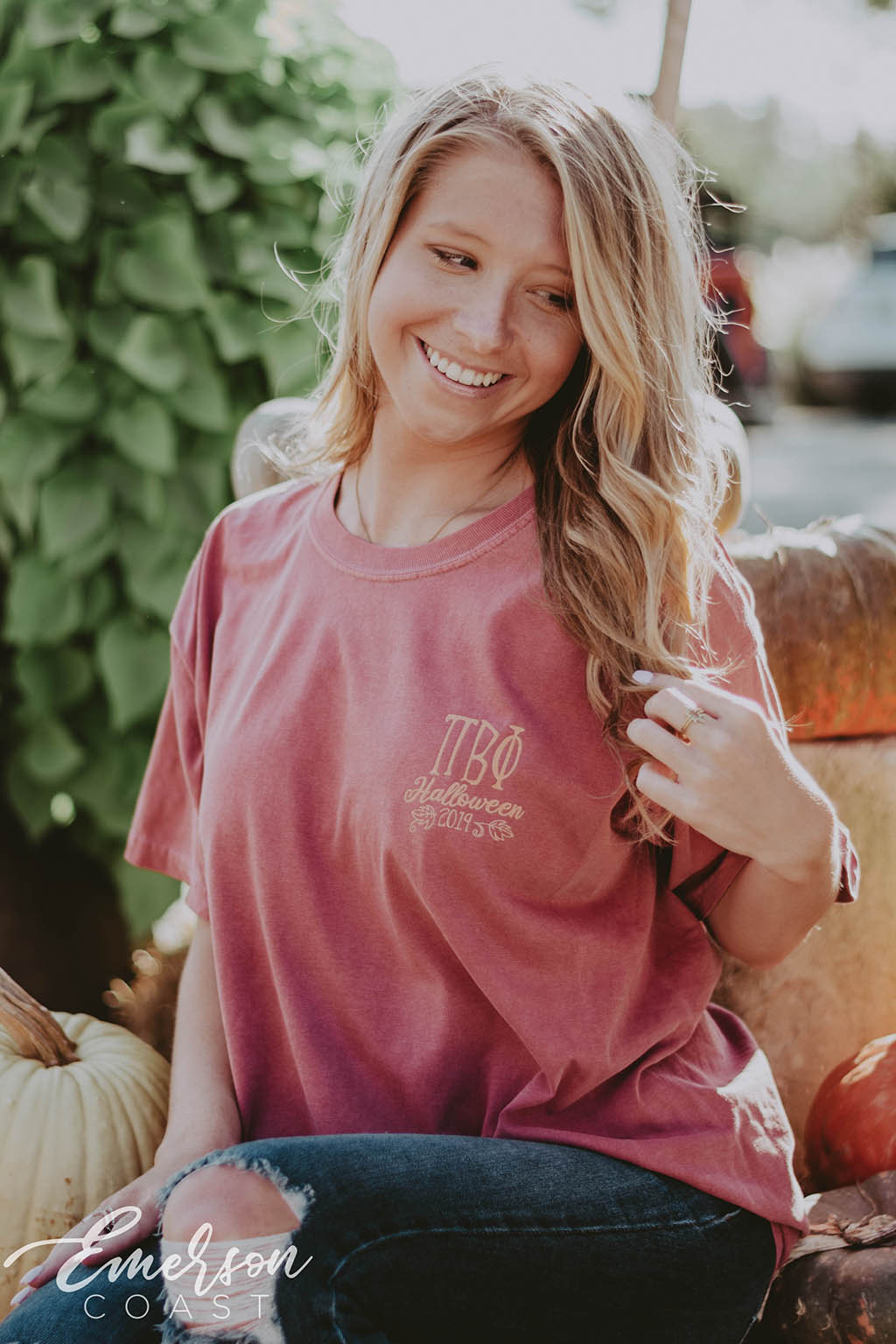 Pi Beta Phi Halloween Pumpkin Tee