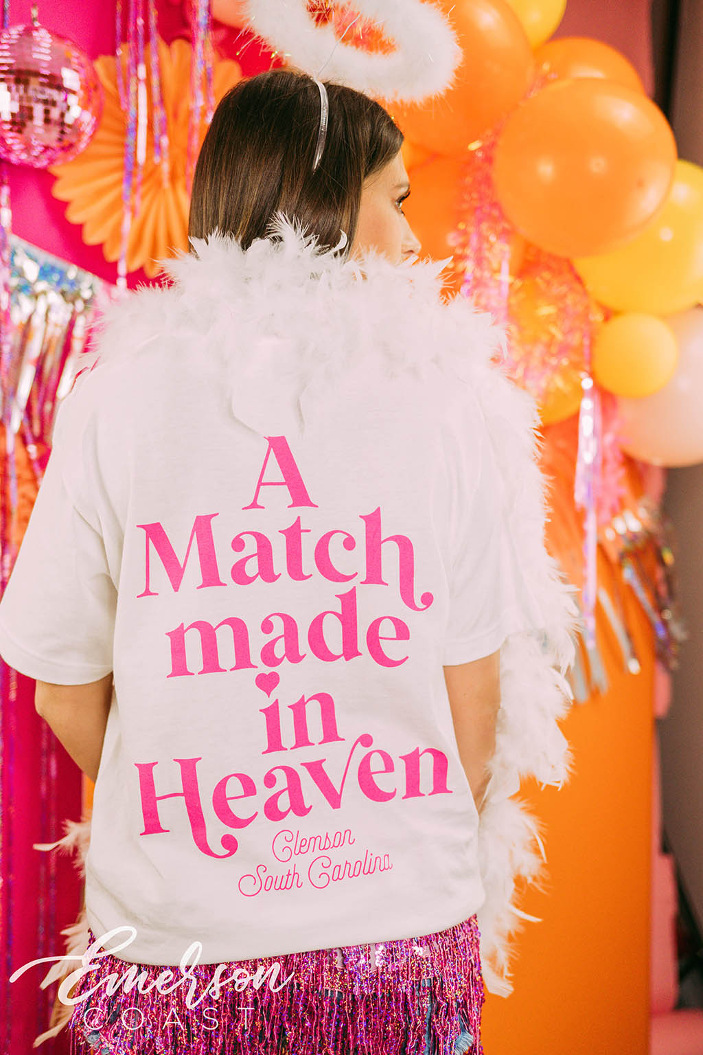 Pi Beta Phi Bid Day Match Made In Heaven Angels Tee