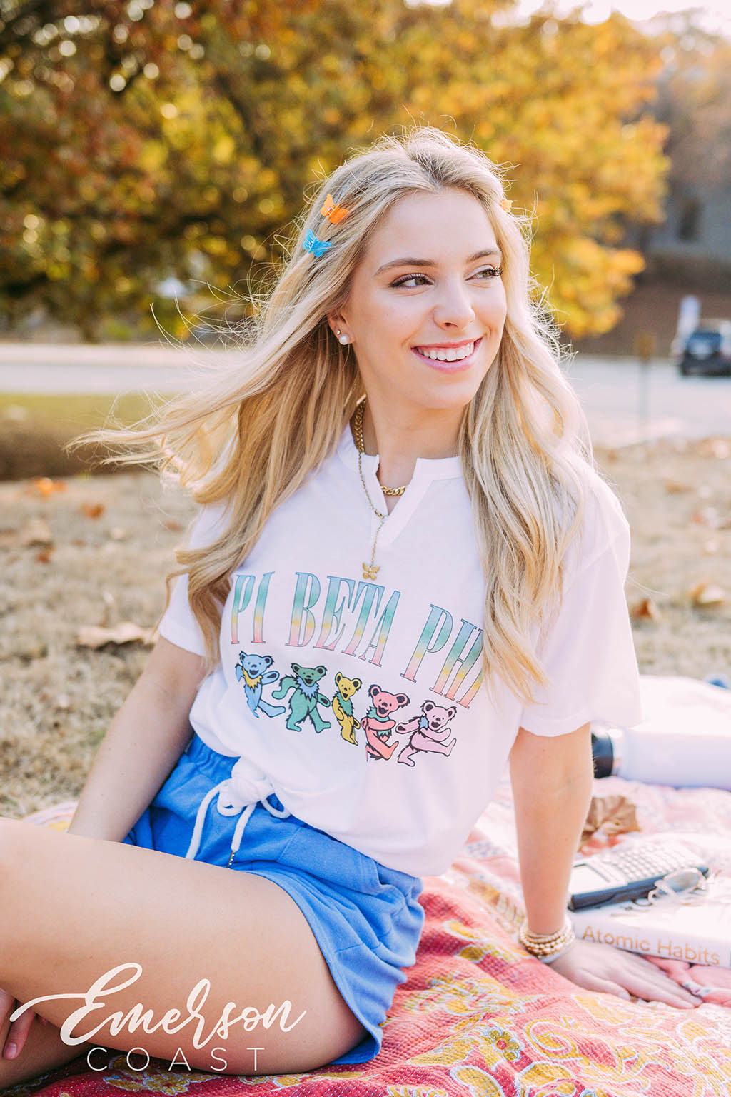 Pi Beta Phi PR Dancing Bears Notch Tee