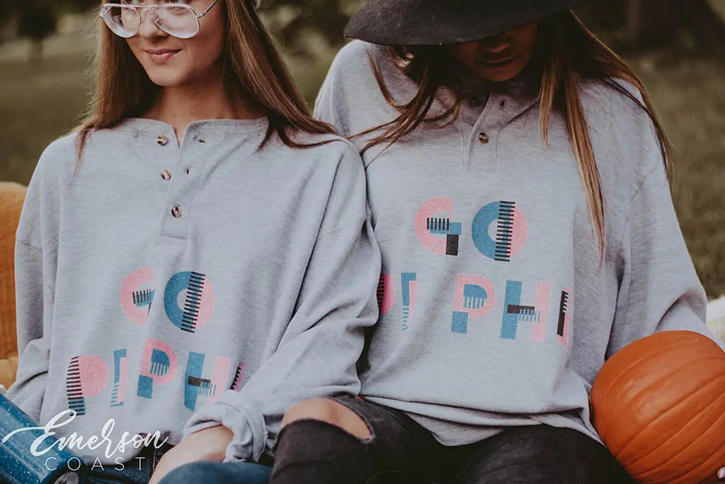 Pi Beta Phi Long Sleeve Thermal Henley