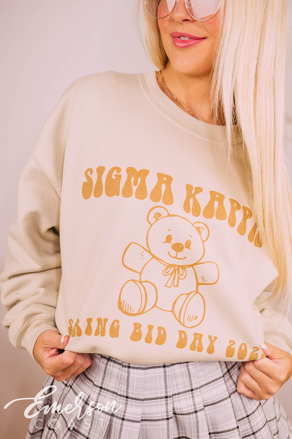 Sigma Kappa Spring Bid Day Bear Crewneck