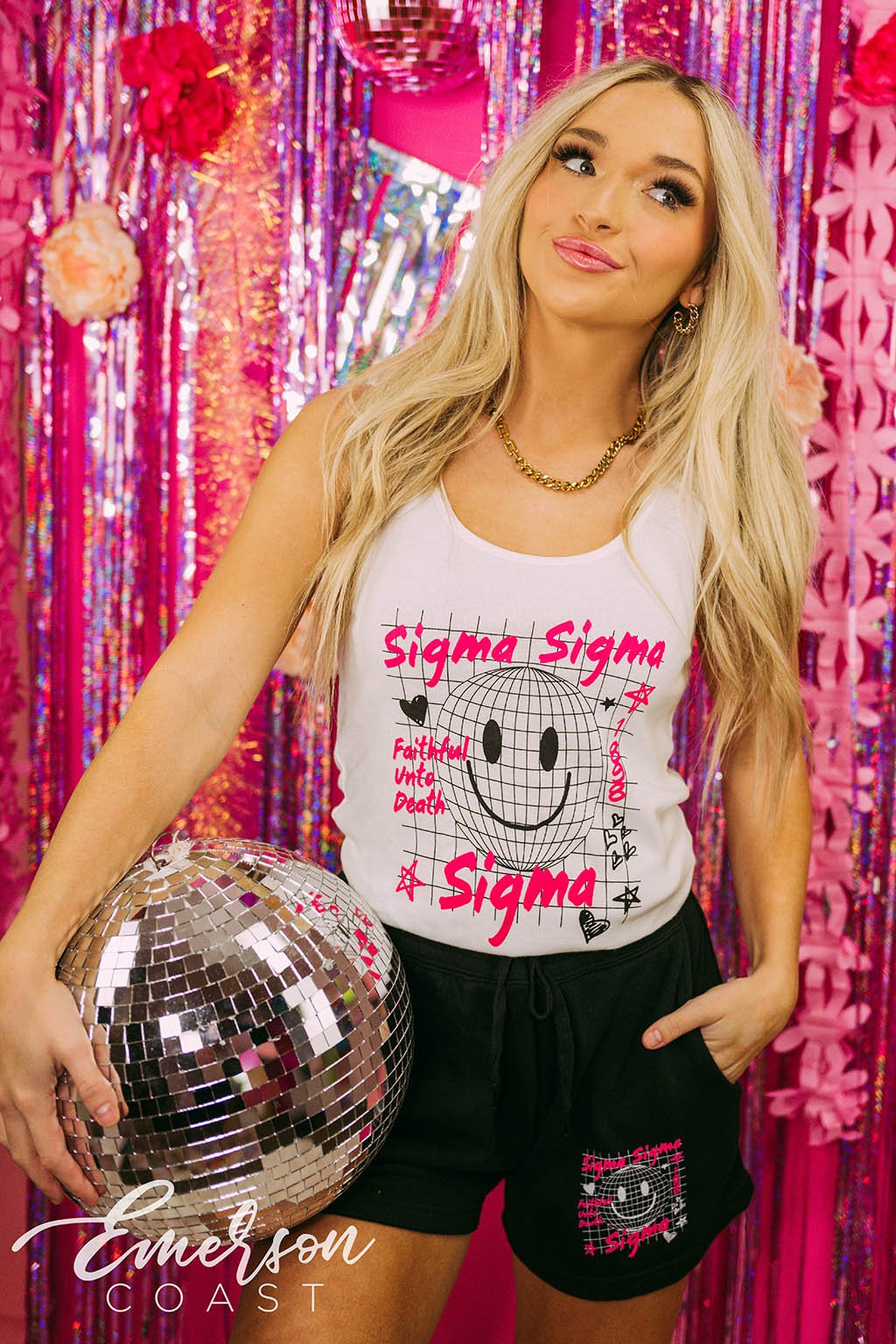 Sigma Sigma Sigma PR Disco Doodle Matching Set