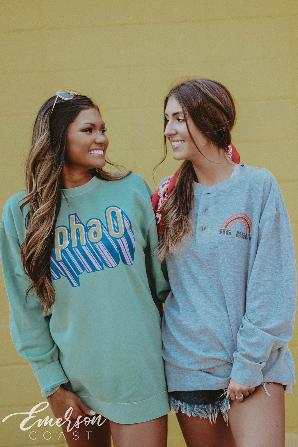 Sigma Delta Tau Rainbow PR Henley