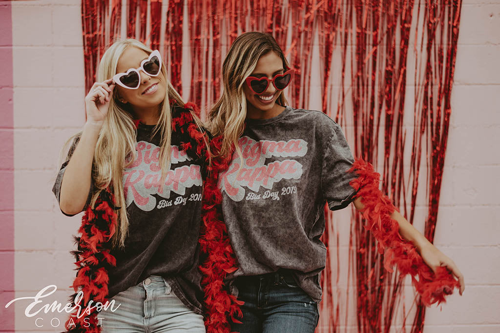 Sigma Kappa Mineral Wash Bid Day Tshirt