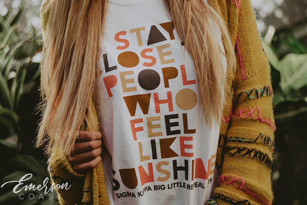 Sigma Kappa Sunshine Big Little Reveal Tshirt