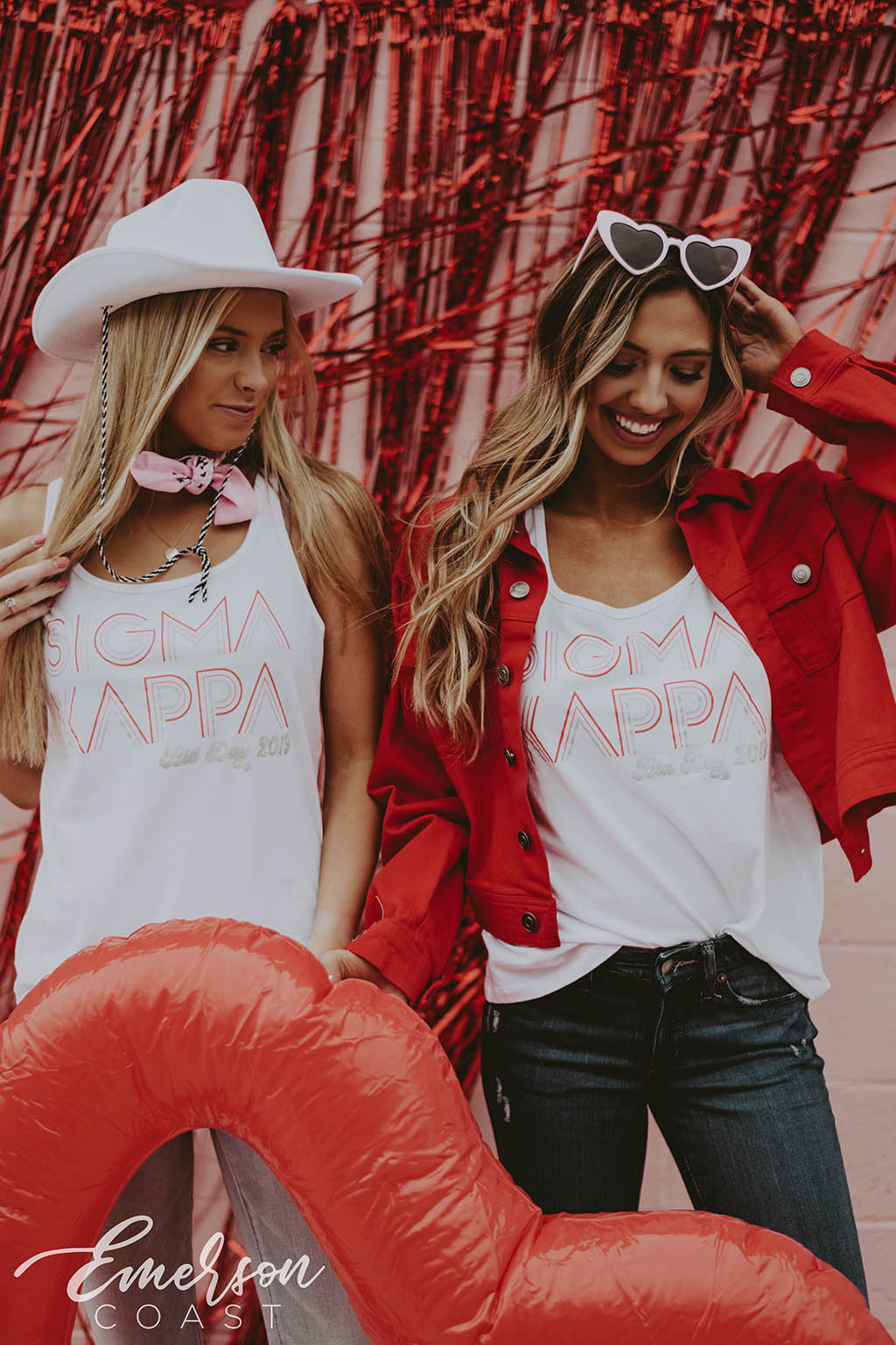 Sigma Kappa Falling In Love Retro Bid Day Tank