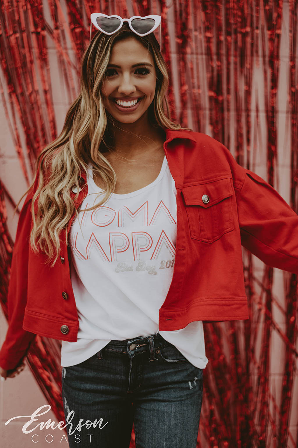 Sigma Kappa Falling In Love Retro Bid Day Tank