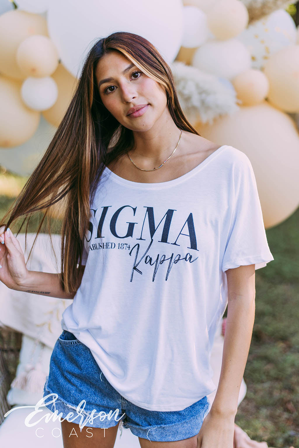 Sigma Kappa Simple Slouchy Tee