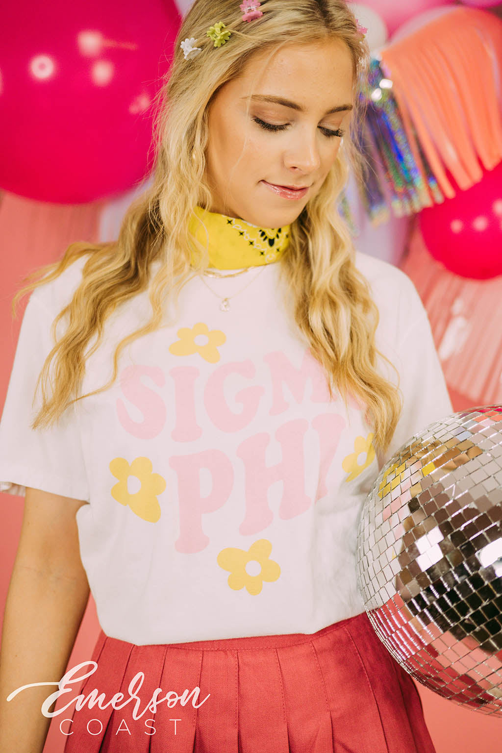Sigma Phi Floral Bid Day Tee