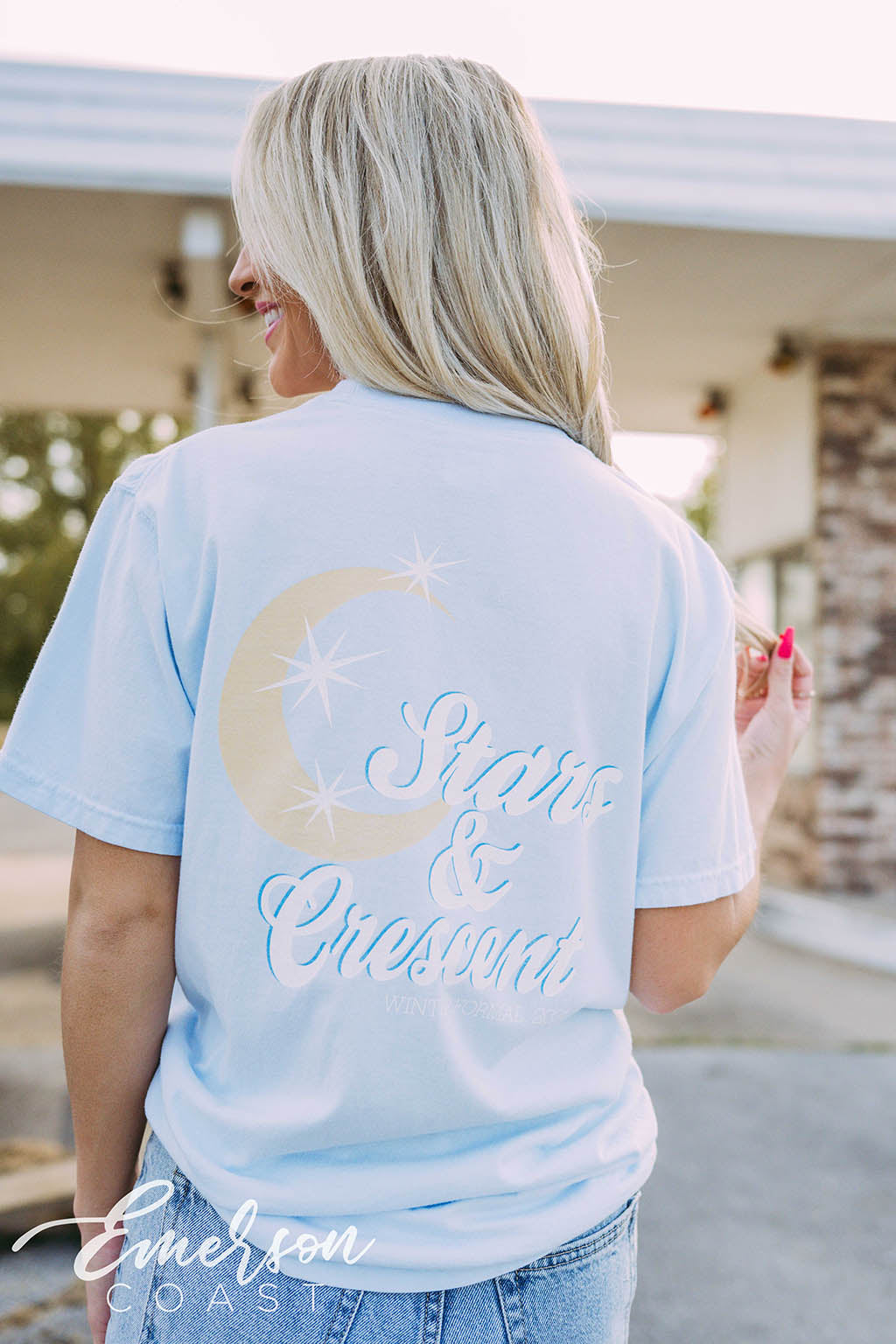 Delta Delta Delta Formal Stars and Crescent Tee