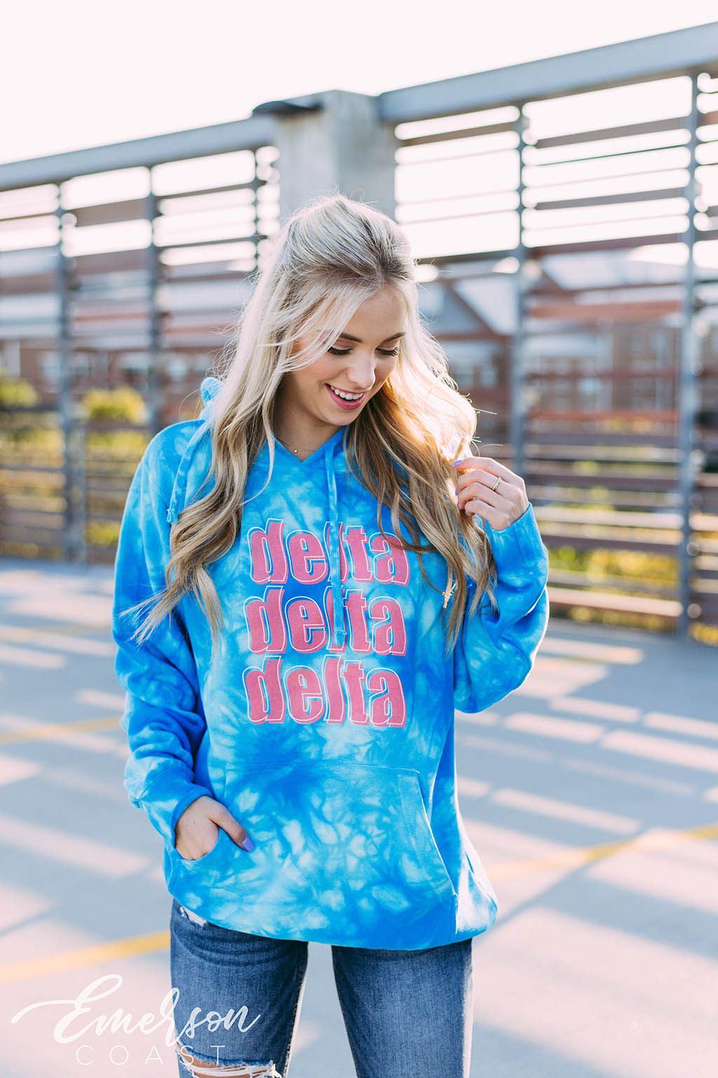 Delta Delta Delta Crystal Wash PR Hoodie