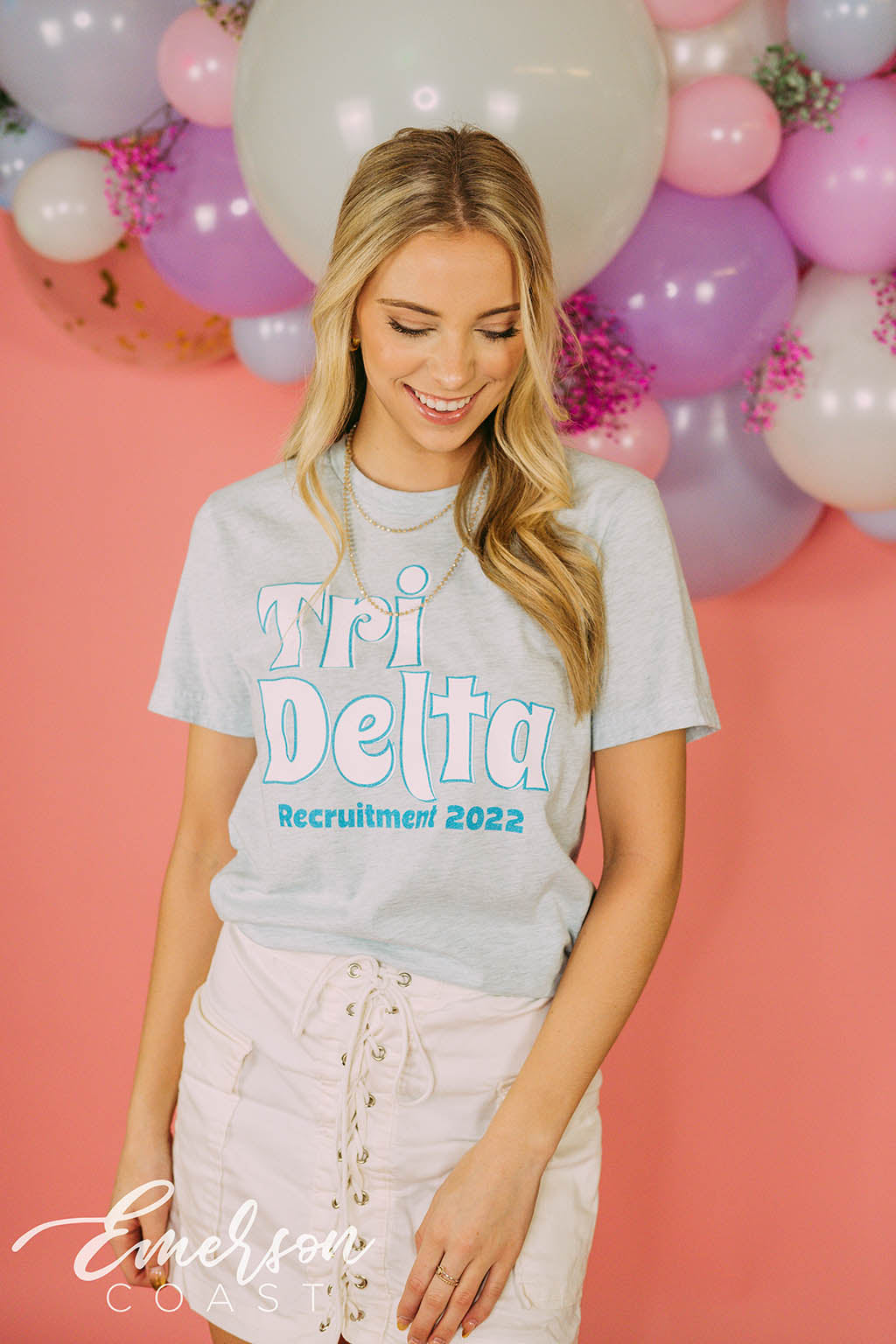 Tri Delta Blue Recruitment Shirt