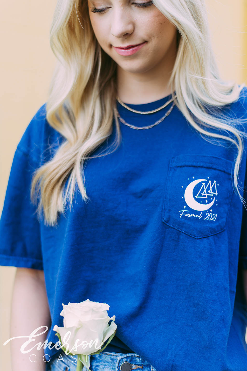 Tri Delta Stars and Crescent Formal Tee