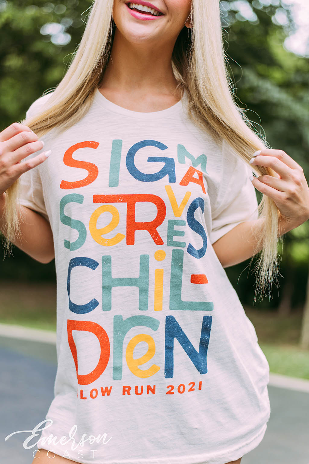 Sigma Serves Children Glow Run Tee