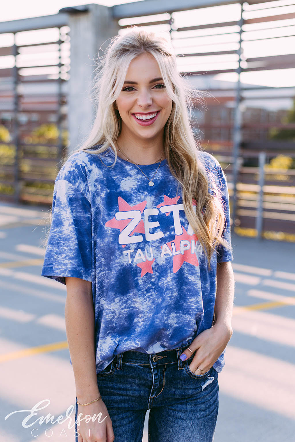 Zeta Color Pop Tie Dye Tee