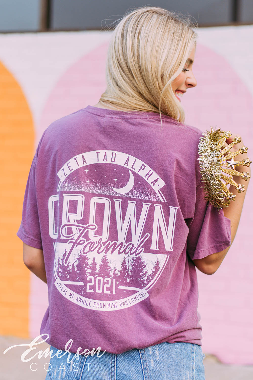 Zeta Tau Alpha Crown Formal Tee
