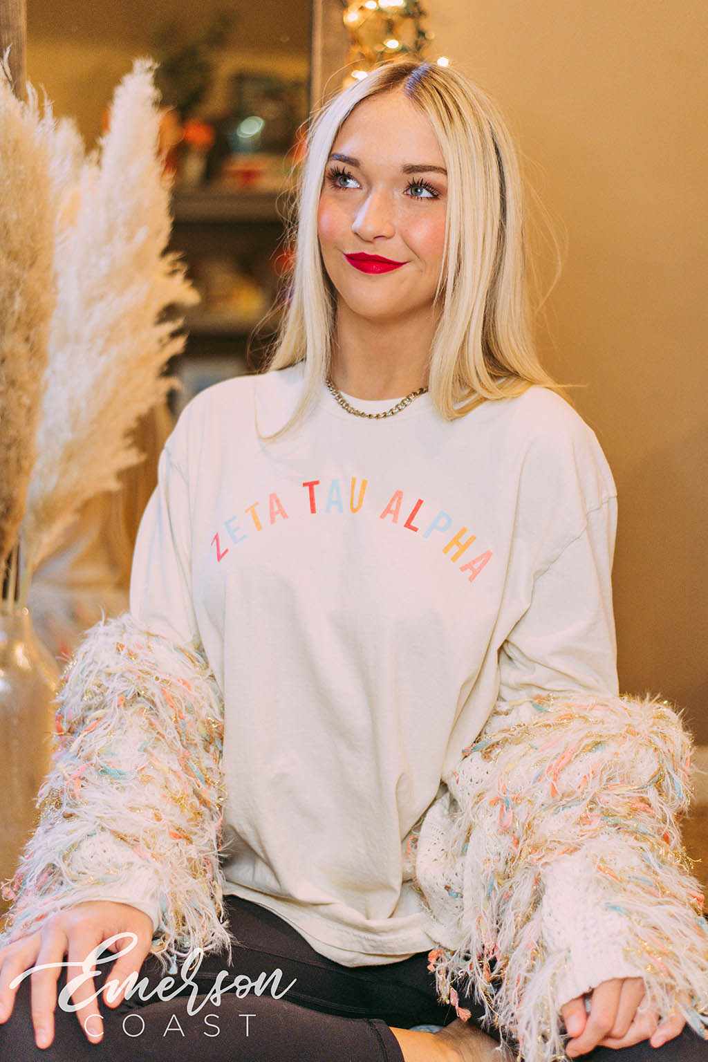 Zeta Tau Alpha Colorful Long Sleeve Tee