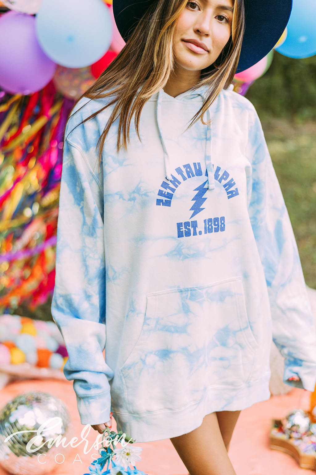 Zeta Tau Alpha Ocean Crystal Hoodie