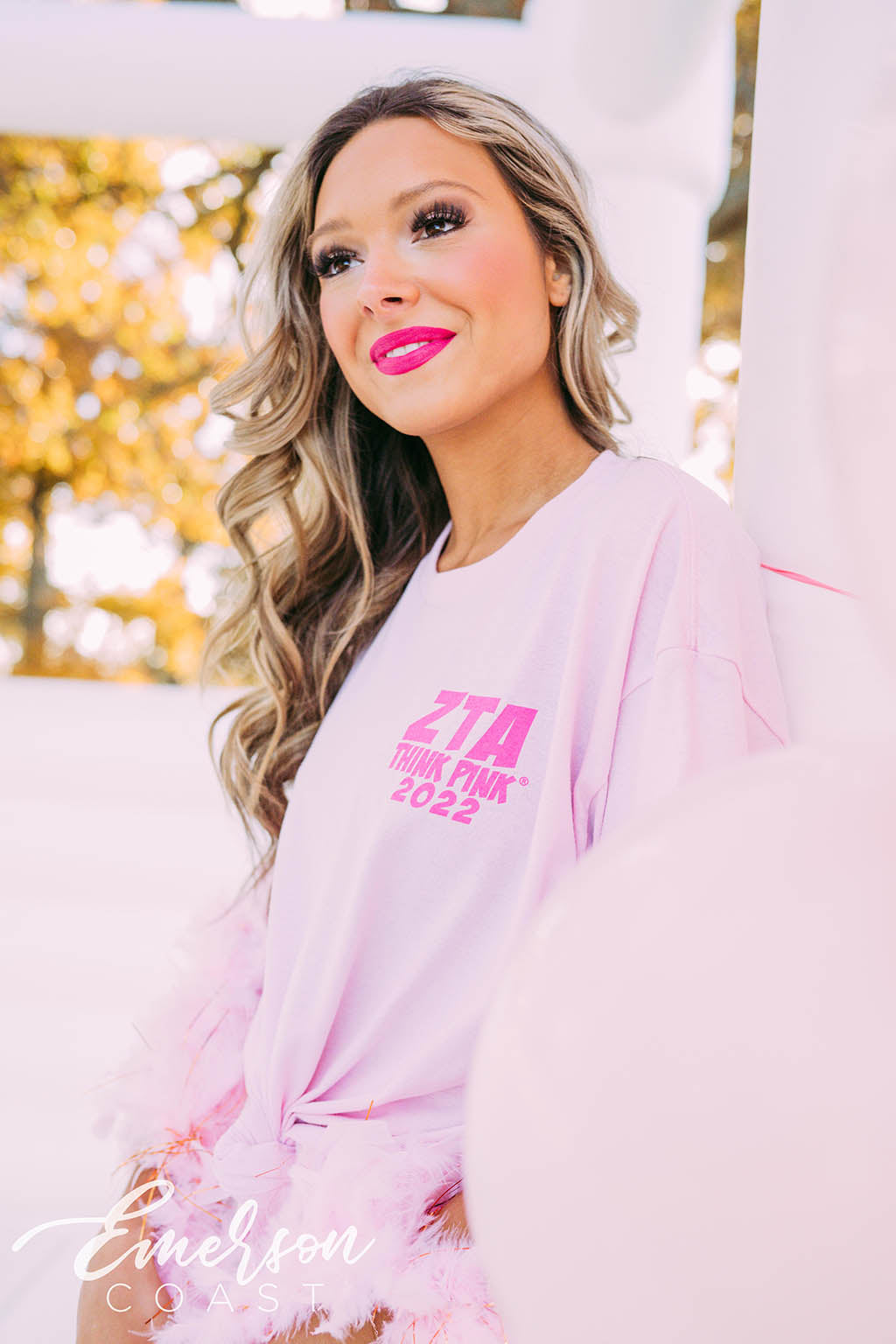 Zeta Tau Alpha Philanthropy Bears Think Pink Tee