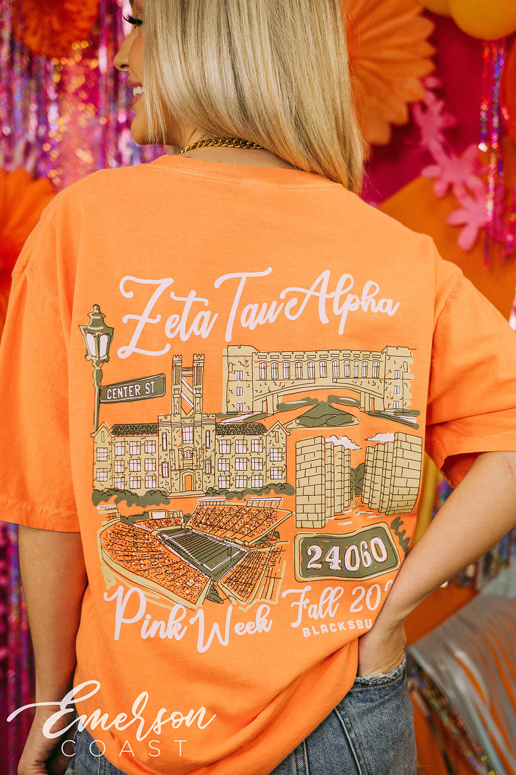 Zeta Tau Alpha Philanthropy Pink Week Campus Tee