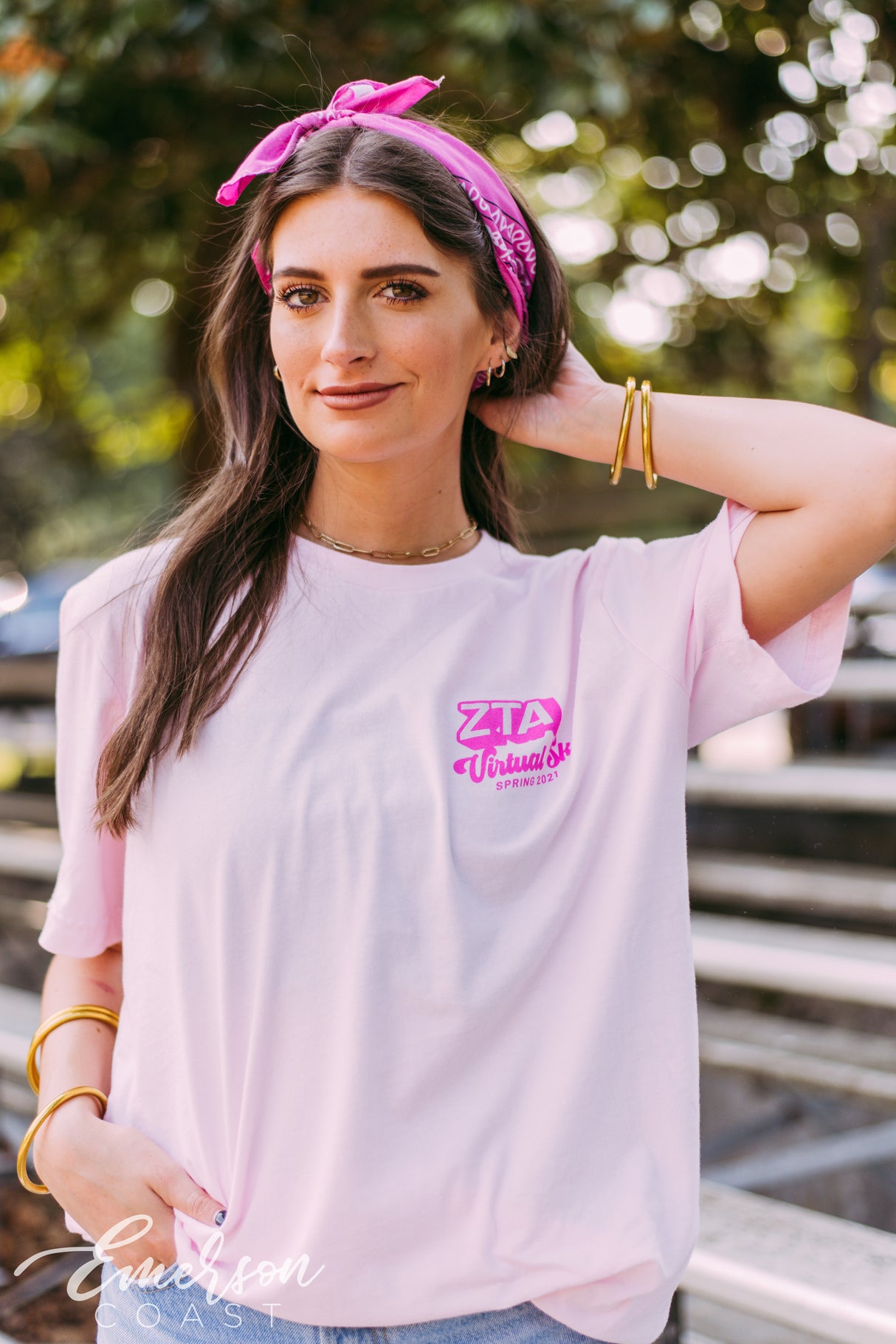 Zeta Tau Alpha Pretty In Pink Virtual 5K Tee