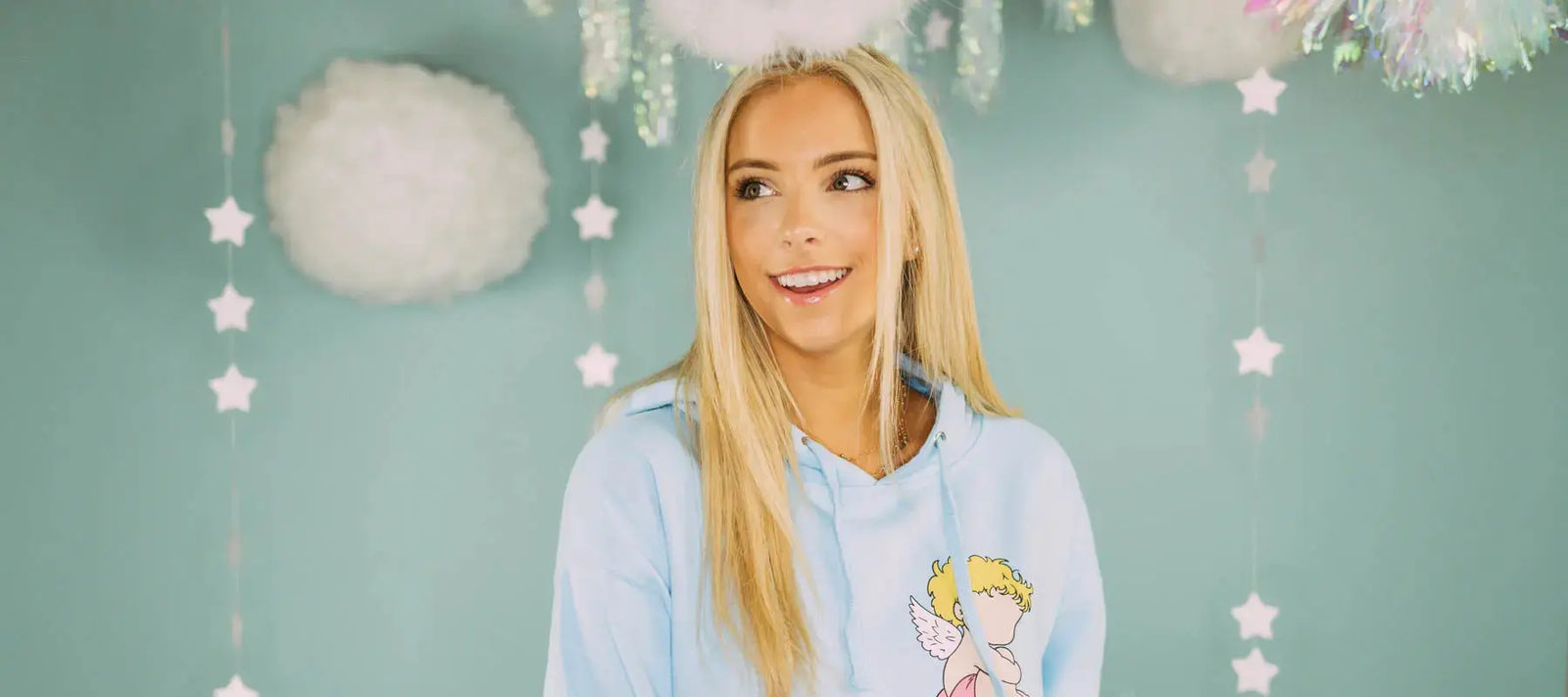 The Relaxed Blue Mineral Wash Hoodie