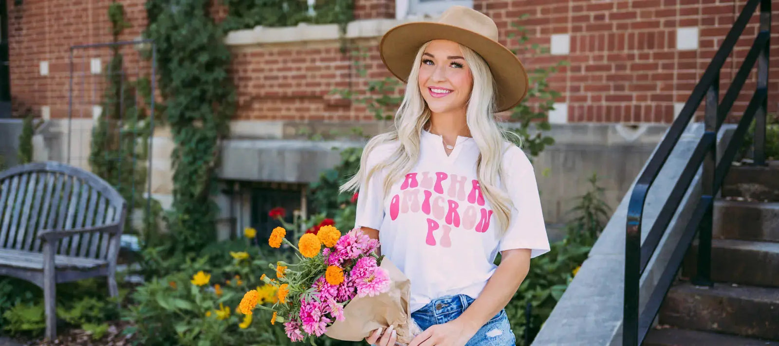 The Breezy White Notch Tee