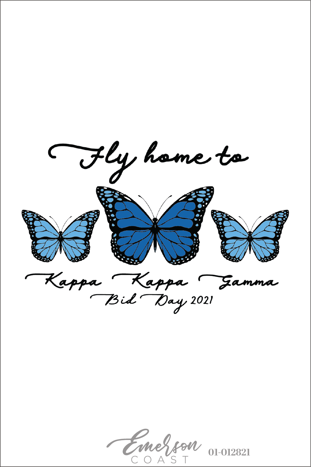 Kappa Kappa Gamma Fly Home Bid Day T-Shirt