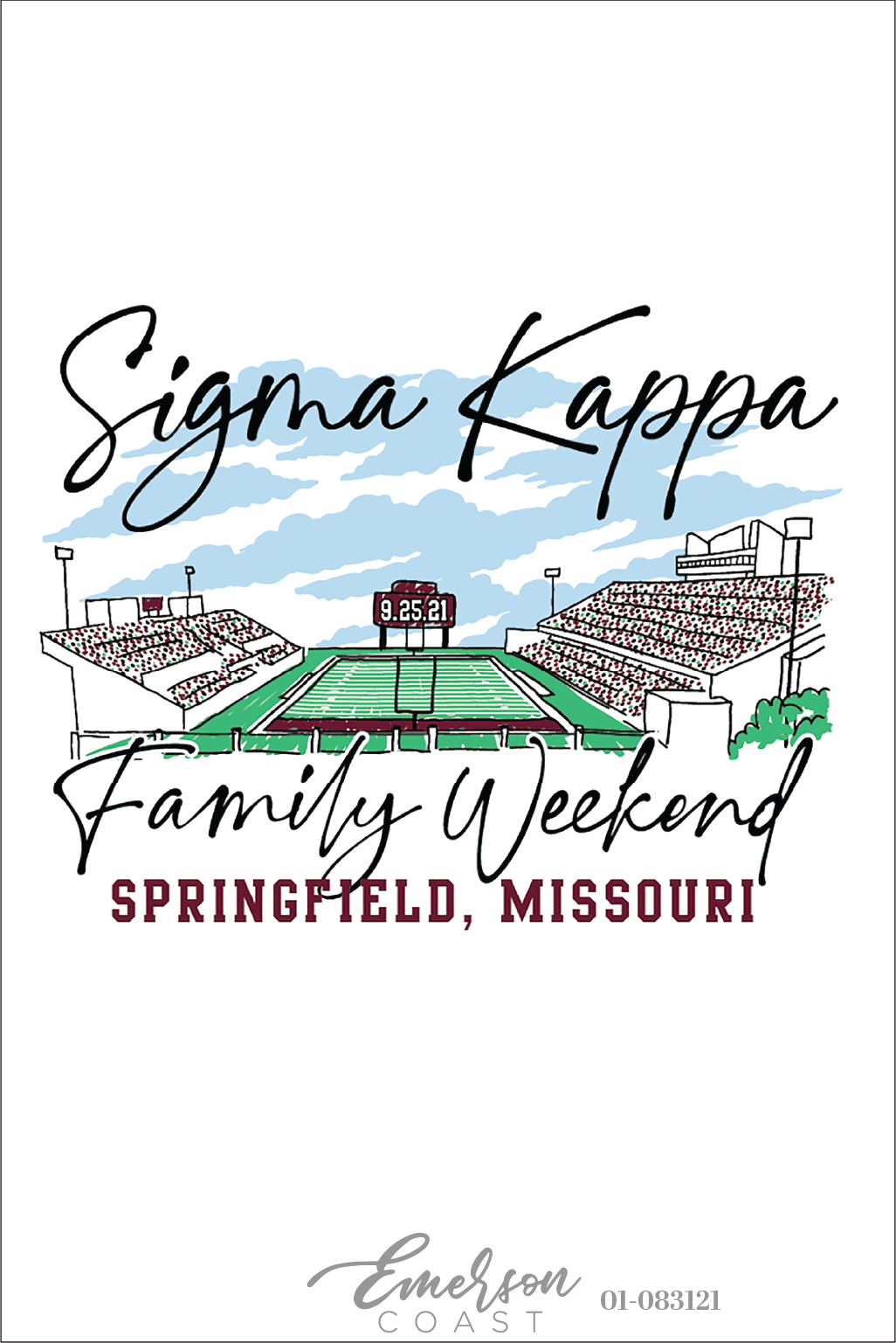 Sigma Kappa Missouri State University Family Weekend T-Shirt