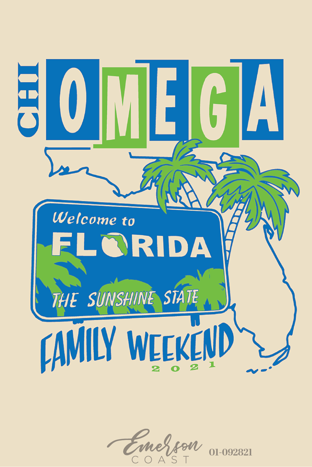 Alpha Chi Omega University Of Tampa Family Weekend T-Shirt