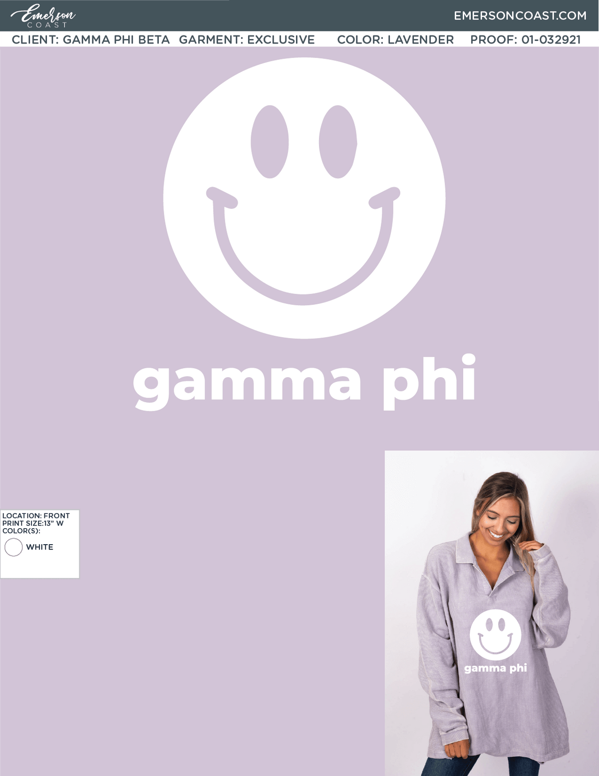 01-032921 Gamma Phi Beta University of Colorado Boulder Collared Cord 2021-01