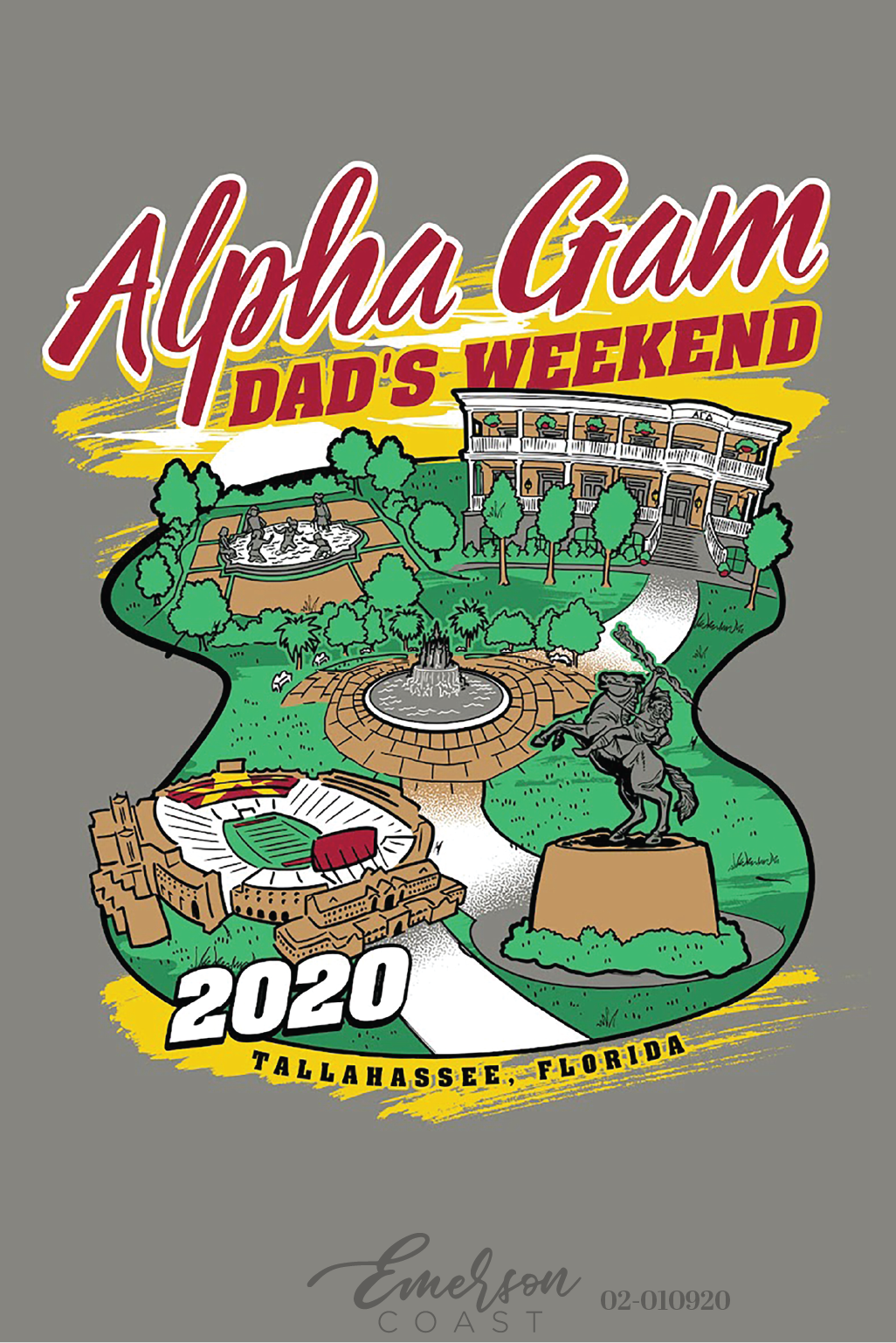 Alpha Gamma Delta Florida State University Dad's Weekend T-Shirt