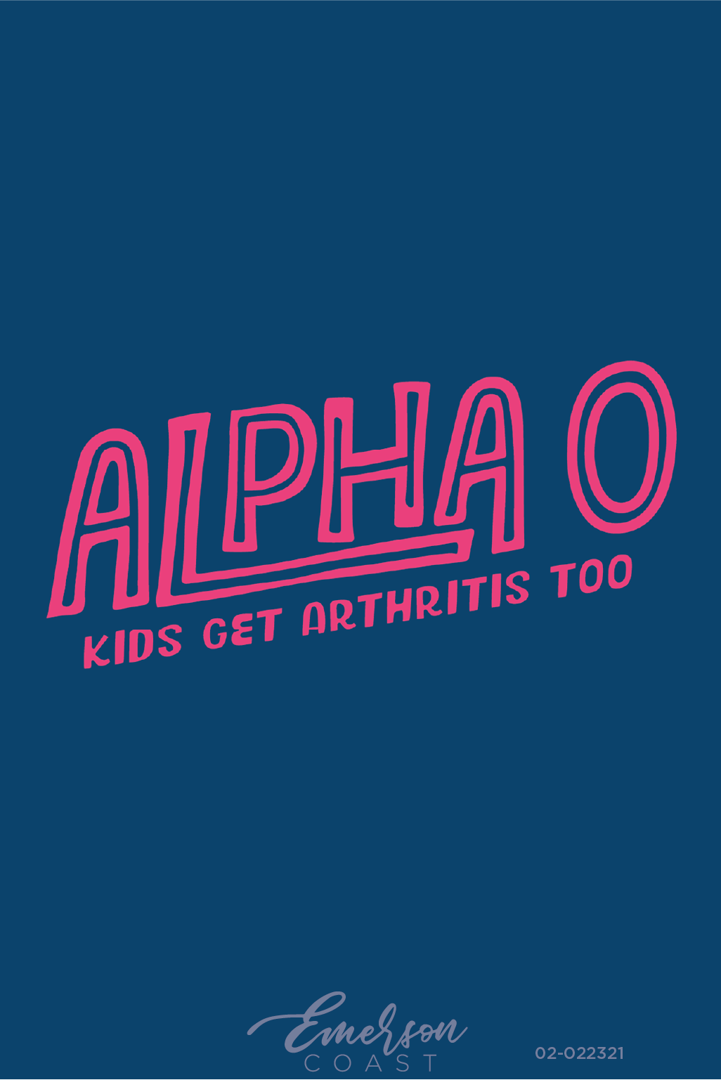 Alpha Omicron Pi Kids Get Arthritis Too Navy Tee