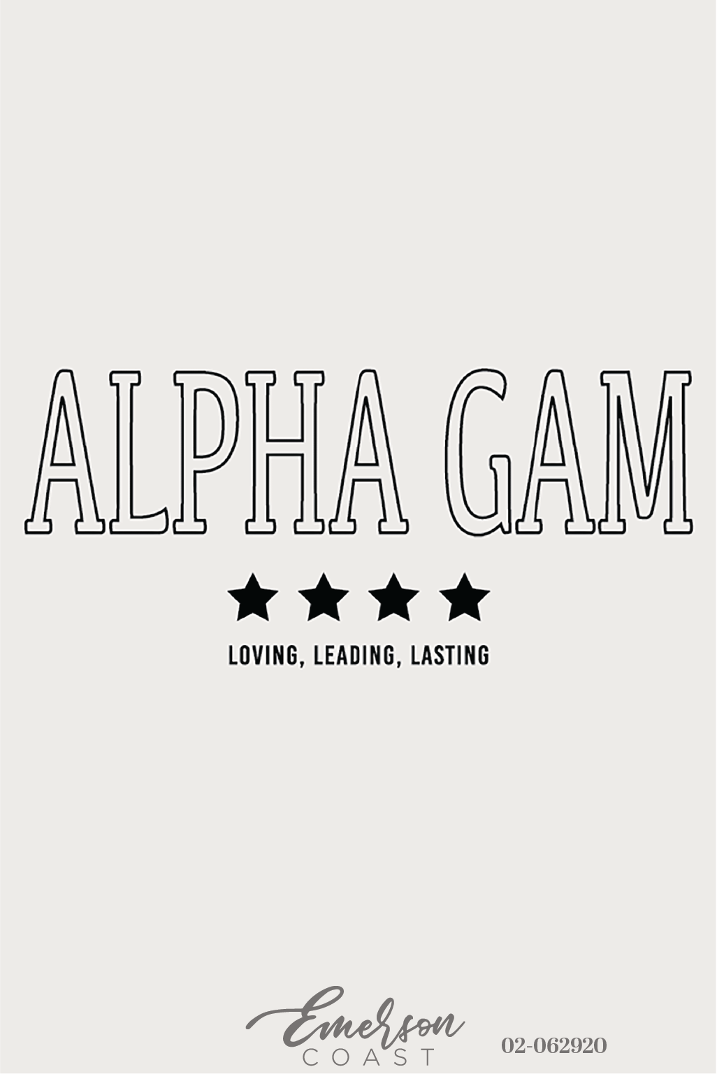 Alpha Gamma Delta Loving Leading Lasting Simple Philanthropy Tee