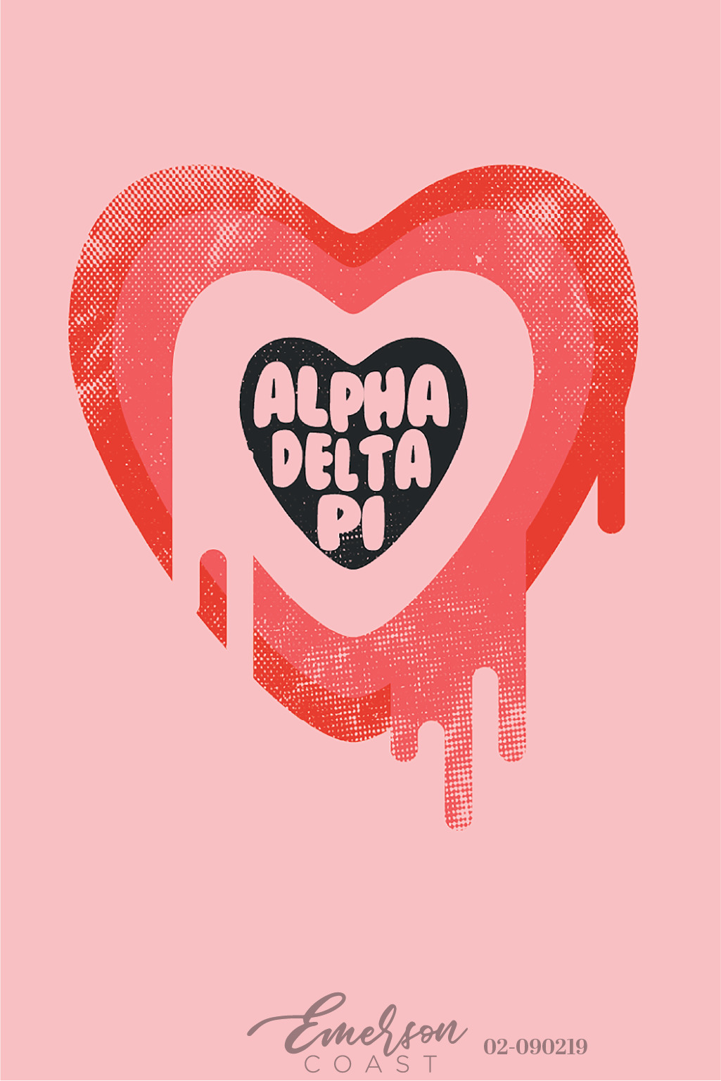 Alpha Delta Pi Falling In Love Bid Day T-Shirt